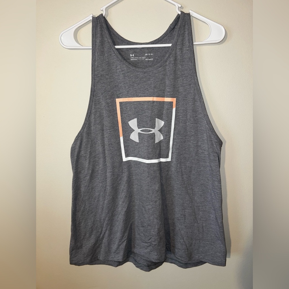 under armour gray tank top